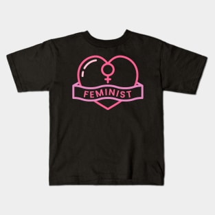 feminist love symbols Kids T-Shirt